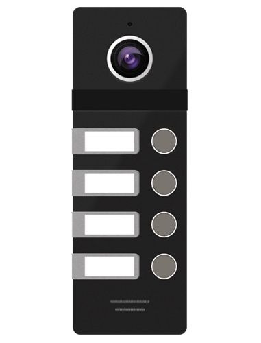 FANTASY 4 BLACK (ver.4465) 4-х абонентская цветная вызывная панель 800ТВЛ со сверхшироким углом обзо